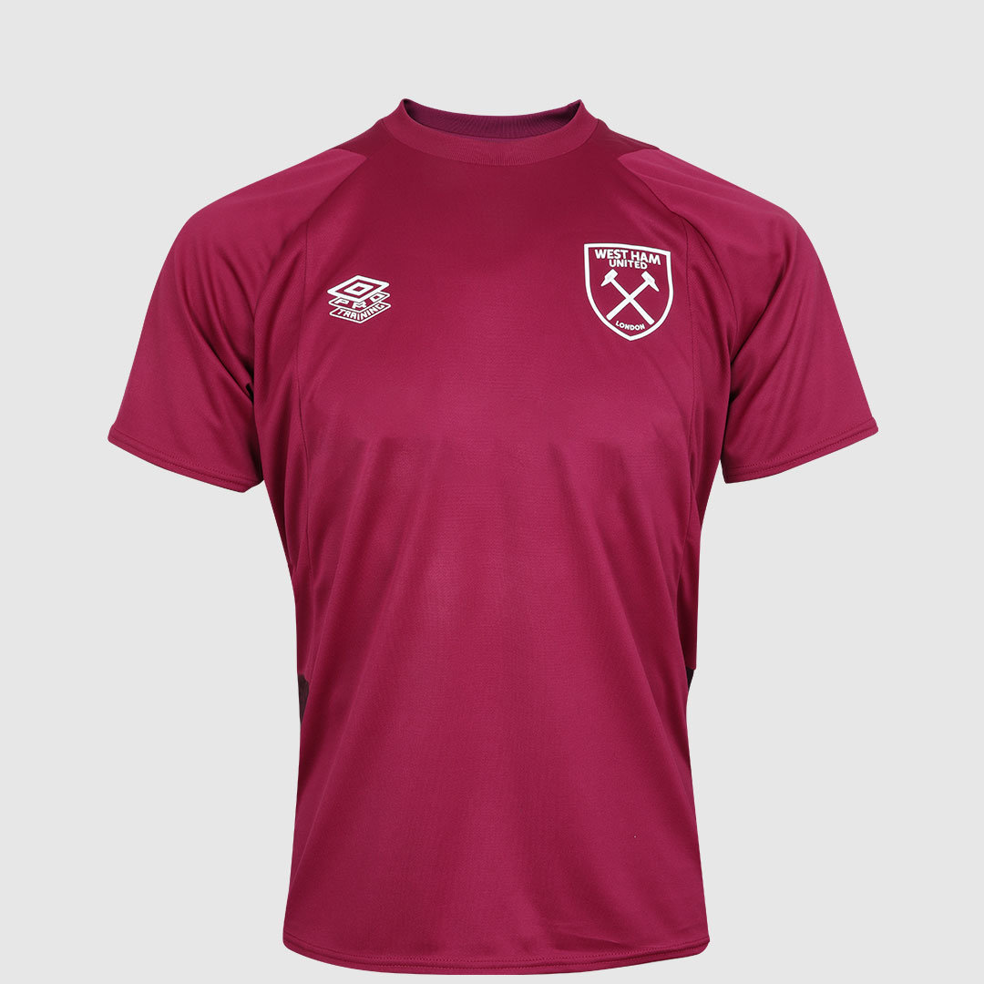 Umbro West Ham Utd 22/23 Antrenman Jersey Junior Futbol Jersey Kırmızı Pembe | TR-41865