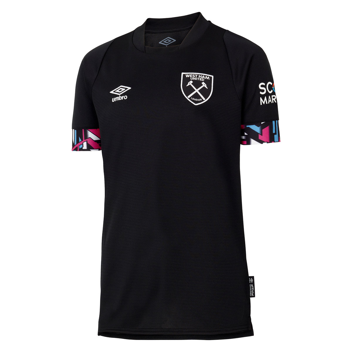 Umbro West Ham Utd 22/23 Away Jersey Junior Futbol Jersey Siyah | TR-70278