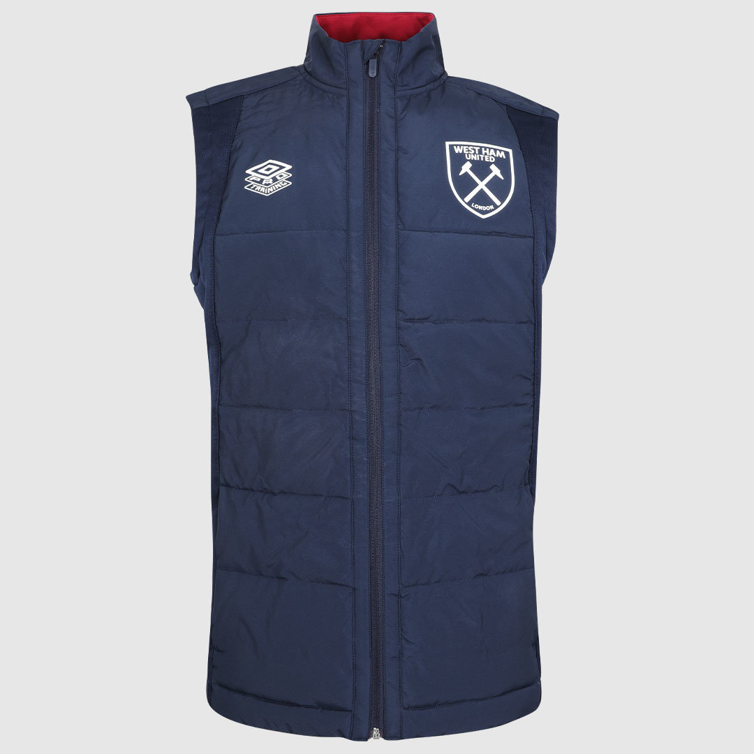 Umbro West Ham Utd 22/23 Gilet Futbol Ceket Koyu Lacivert Kırmızı | TR-41883