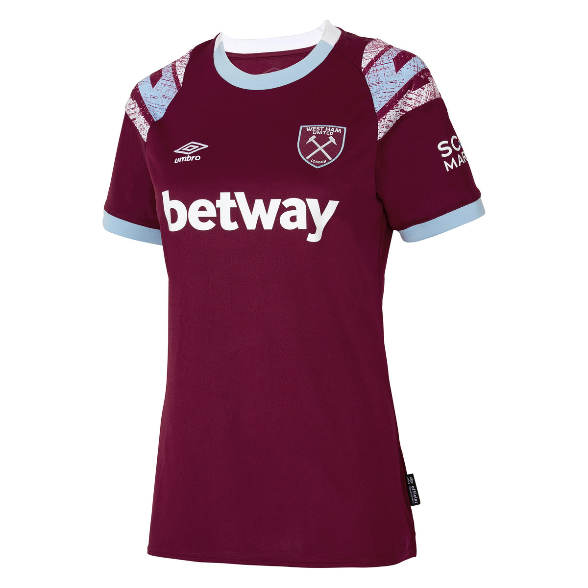 Umbro West Ham Utd 22/23 Home Jersey Futbol Jersey Koyu Kırmızı Mavi | TR-83525