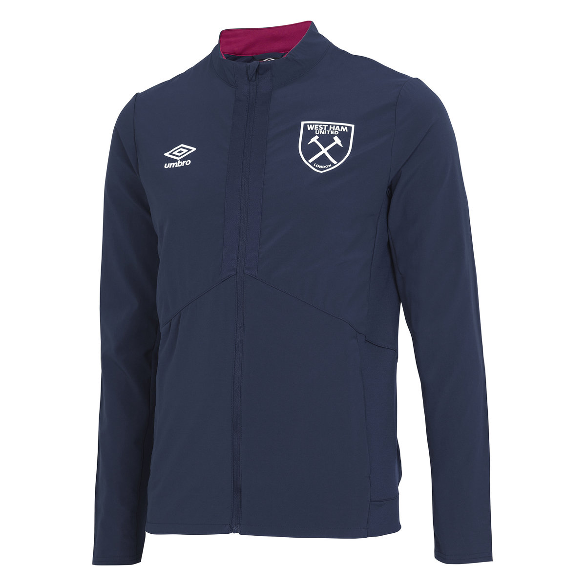 Umbro West Ham Utd 22/23 Presentation Jacket Futbol Ceket Koyu Lacivert Kırmızı | TR-21091