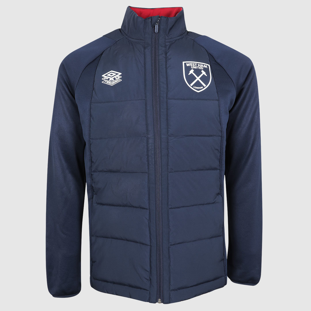 Umbro West Ham Utd 22/23 Thermal Jacket Futbol Ceket Koyu Lacivert Kırmızı | TR-84182