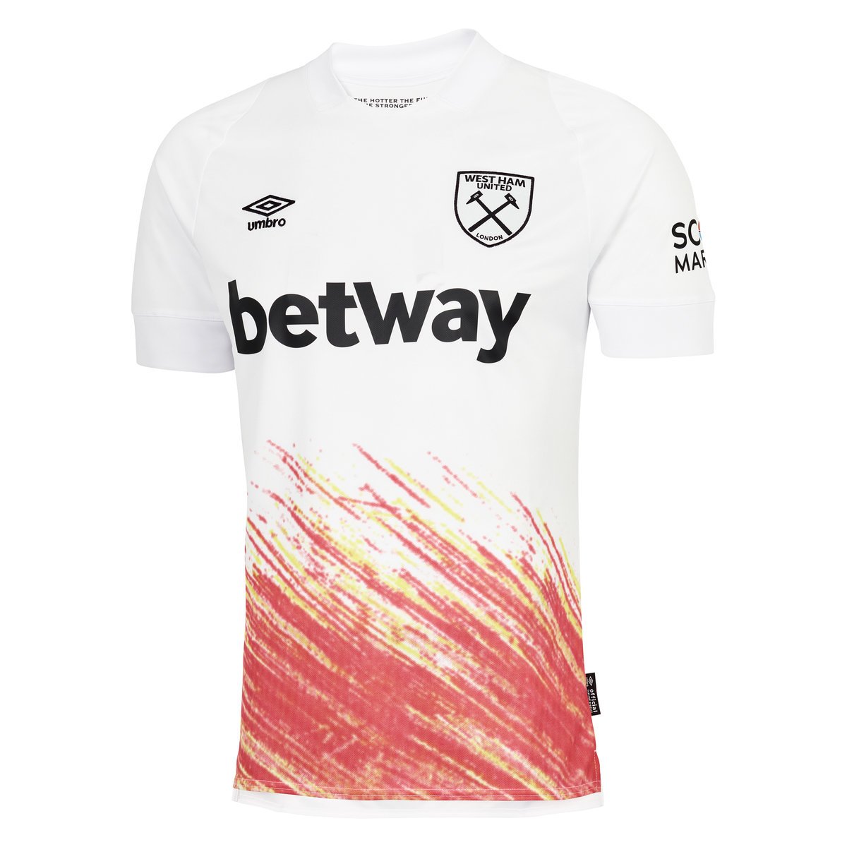 Umbro West Ham Utd 22/23 Third Jersey Futbol Jersey Beyaz Turuncu | TR-02875