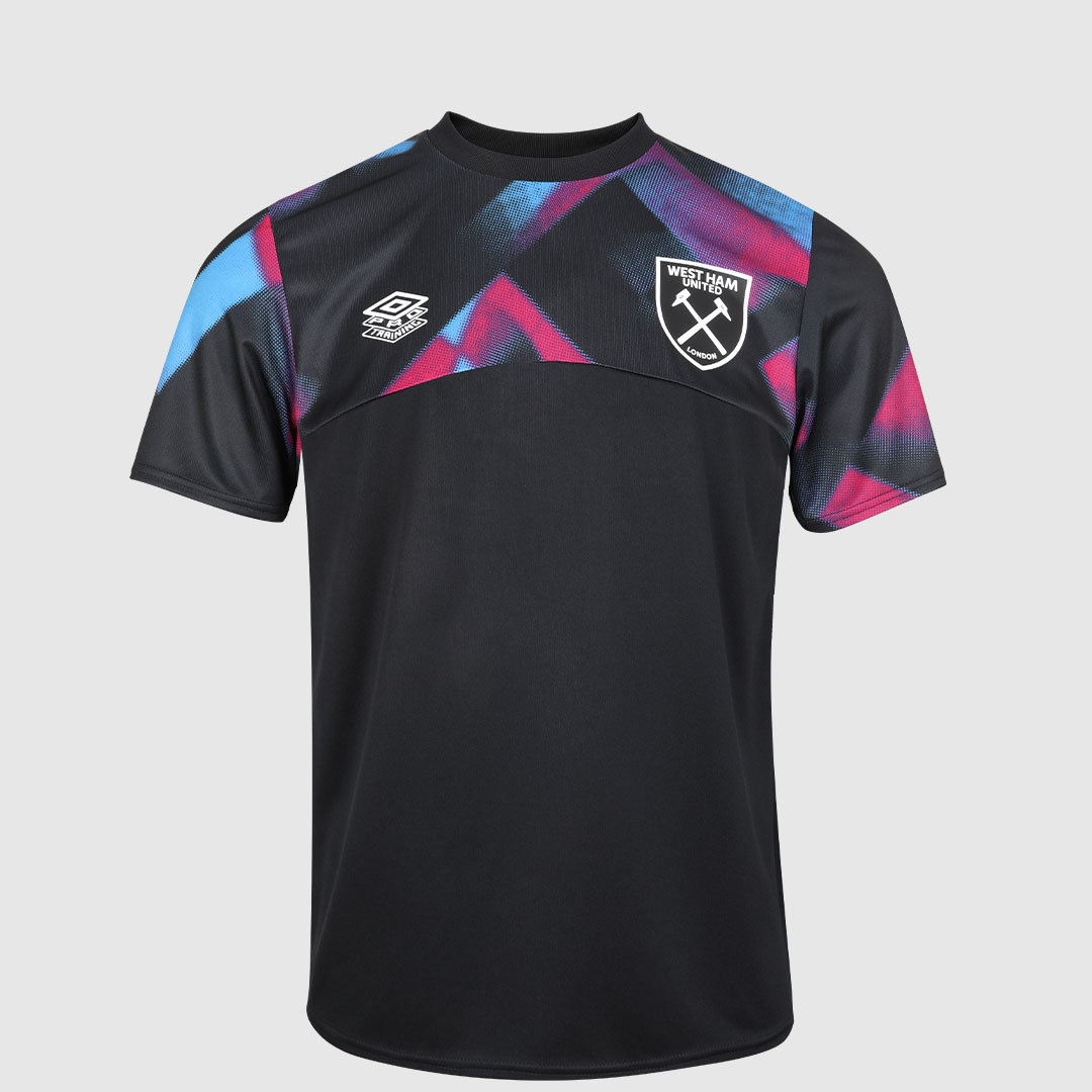 Umbro West Ham Utd 22/23 Warm Up Jersey Junior Futbol Jersey Siyah Mor | TR-95466