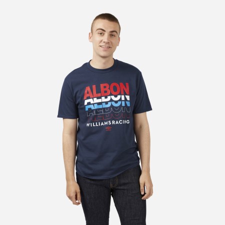 Umbro Alex Albon - Know MY Name - Williams Yarış Tee Futbol Tişört Lacivert | TR-64216