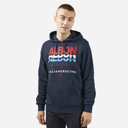 Umbro Alex Albon - Know MY Name - Williams Yarış Hoodie Futbol Kapüşonlular Lacivert | TR-95626