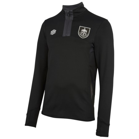 Umbro Burnley FC 22/23 Quarter Zip Top Futbol Uzun Kollu Üstler Siyah | TR-97329