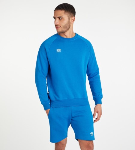 Umbro Club Leisure Sweat Erkek Tişörtü Kraliyet Mavisi Beyaz | TR-74244