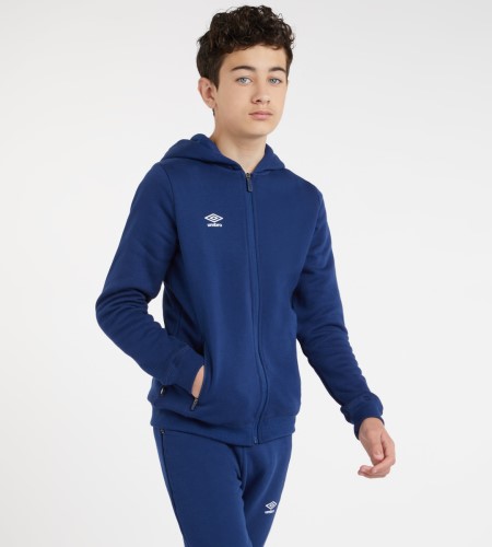 Umbro Club Leisure ZT Hoodie Junior Çocuk Kapüşonlular Lacivert Beyaz | TR-51531