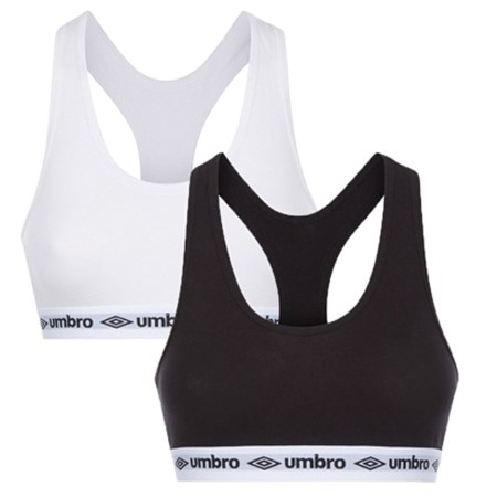 Umbro Core Bra 2-pack Kadın İç Giyim Siyah Beyaz | TR-95774