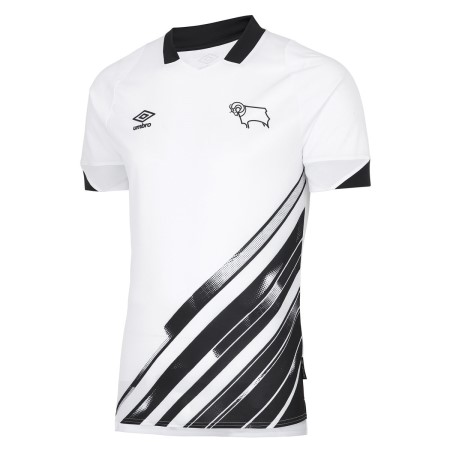 Umbro Derby County 22/23 Home Jersey Futbol Futbol Jersey Beyaz Siyah | TR-70877