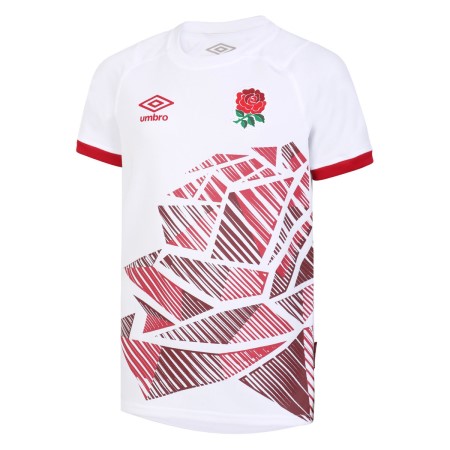 Umbro England Rugby 22/23 7S Home Replica Jersey Junior Futbol Jersey Beyaz Kırmızı | TR-47392