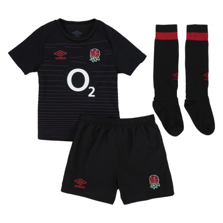 Umbro England Rugby 22/23 Alternate Infant Kit Futbol Rugby Siyah Kırmızı | TR-73171