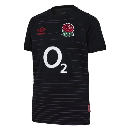 Umbro England Rugby 22/23 Alternate Replica Jersey Junior Futbol Jersey Siyah Kırmızı | TR-00468