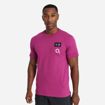 Umbro England Rugby 22/23 CVC Tee Futbol Tişört Bordo | TR-11548