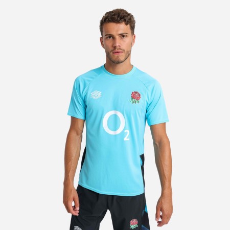 Umbro England Rugby 22/23 Gym Tee Futbol Tişört Mavi Siyah | TR-13733