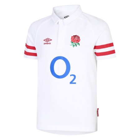 Umbro England Rugby 22/23 Home Klasik Jersey Junior Futbol Jersey Beyaz Kırmızı | TR-29266