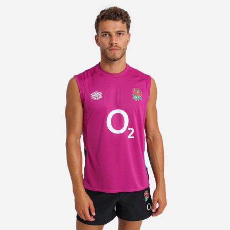 Umbro England Rugby 22/23 Kolsuz Tee Futbol Yelekler Bordo Mavi Siyah | TR-61604