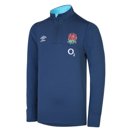 Umbro England Rugby 22/23 Mid Cut Layer Top Junior Futbol Uzun Kollu Üstler Mavi | TR-73768