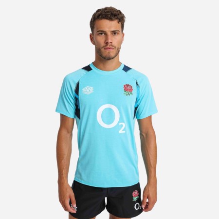 Umbro England Rugby 22/23 Relaxed Antrenman Jersey Futbol Jersey Mavi Siyah | TR-41210