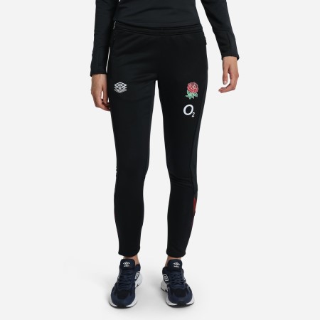 Umbro England Rugby 22/23 Tapered Pant Futbol Pantolonlar Siyah Kırmızı Koyu Mor | TR-22225