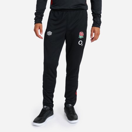 Umbro England Rugby 22/23 Tapered Pant Futbol Pantolonlar Siyah Kırmızı Koyu Mor | TR-86722