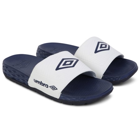 Umbro Equipe Recovery Slides Erkek Sandalet Beyaz Koyu Lacivert | TR-09804