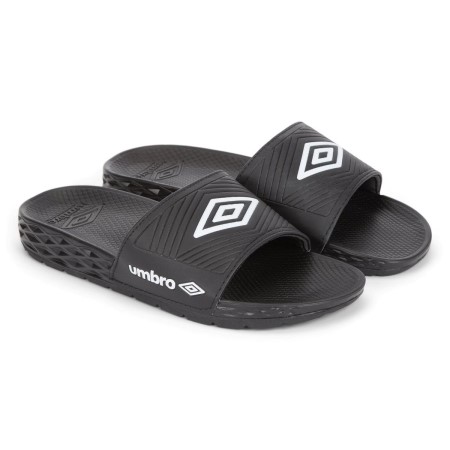 Umbro Equipe Recovery Slides Kadın Sandalet Siyah Beyaz | TR-72545