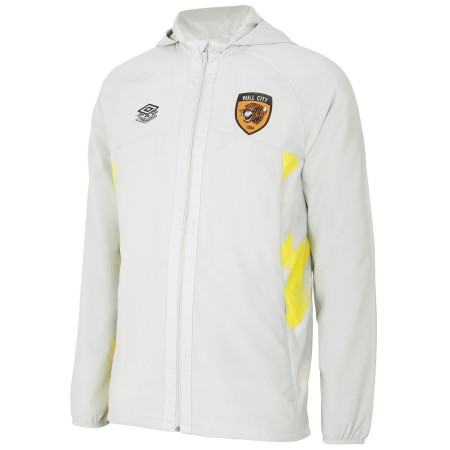 Umbro Hull City 22/23 Shower Jacket Futbol Futbol Ceketleri Beyaz Sarı | TR-25511