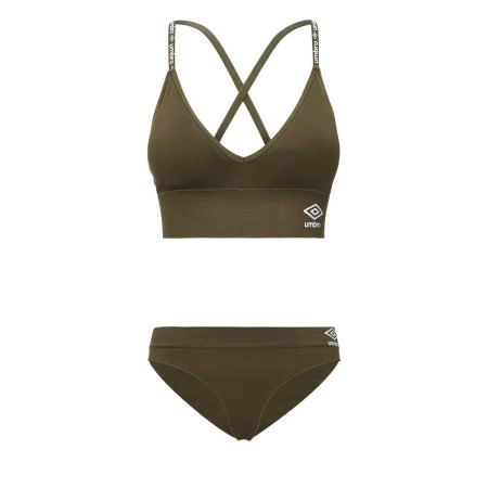 Umbro Lucy Seamless Bra And Tanga Set Kadın İç Giyim Haki | TR-50800